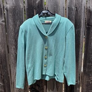 American Vintage Teal Button-Up Cardigan